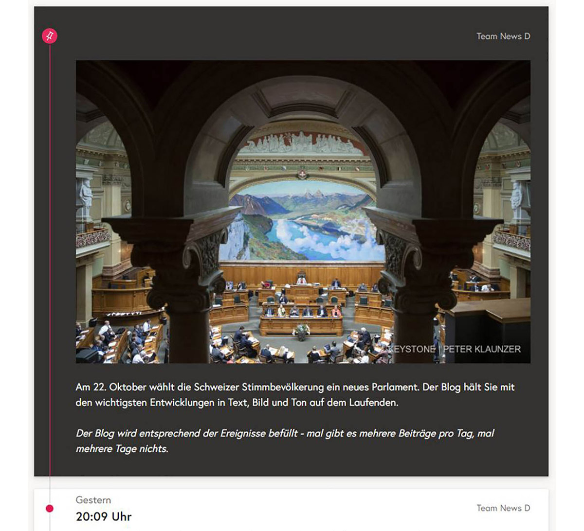 Screenshot Liveblog «Elections 2023» Screenshot Liveblog «Elections 2023»