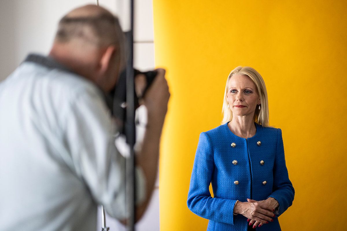 Making-of EVP am 12. Juni 2023: Lilian Studer, Nationalrätin und Präsidentin der Evangelischen Volkspartei (EVP). Foto: KEYSTONE / Alessandro della Valle