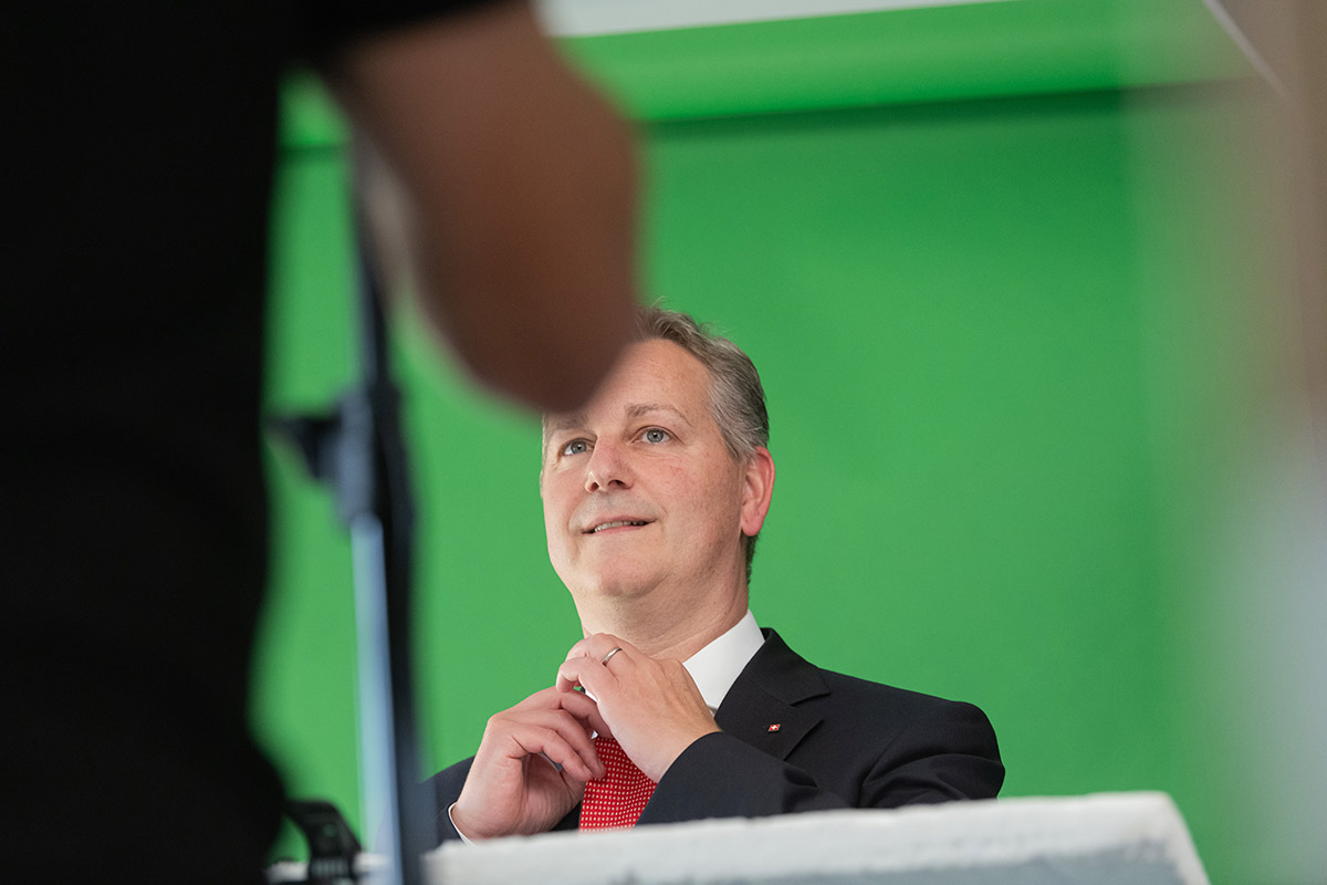 Making-of SVP am 10. Juli 2023: Marco Chiesa, Ständerat und Parteipräsident SVP. Foto: KEYSTONE / Ti-Press / Elia Bianchi Making-of SVP am 10. Juli 2023: Marco Chiesa, Ständerat und Parteipräsident SVP. Foto: KEYSTONE / Ti-Press / Elia Bianchi