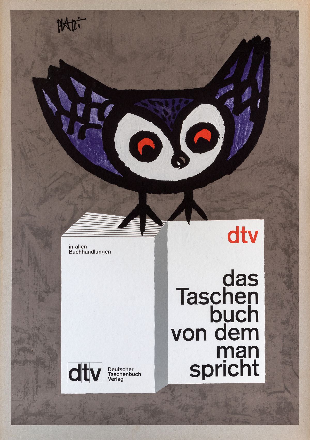 Celestino Piatti - Poster per Deutschen Taschenbuch Verlag, ca 1963 (Foto: KEYSTONE / Archivio Celestino Piati)