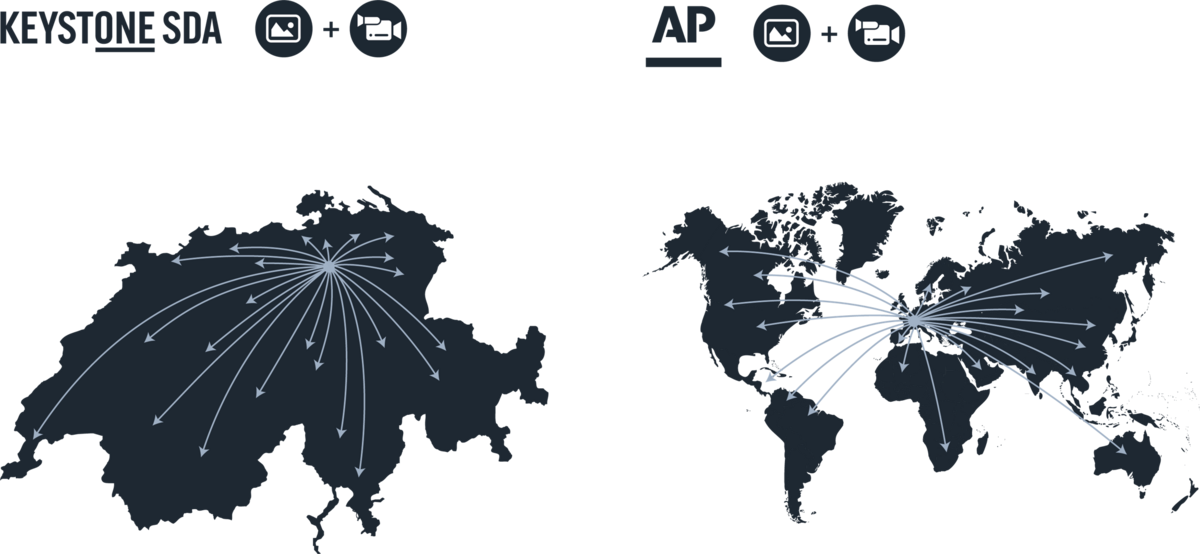 Distribution mondiale de médias