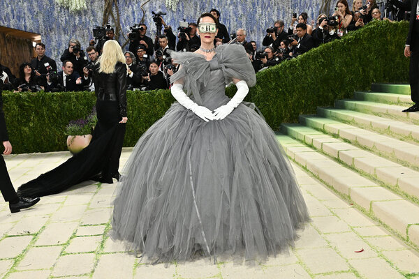 Sarah Paulson arrives at The Metropolitan Museum of Art's Costume Institute benefit gala celebrating the opening of the "Costume Art" exhibition on Monday, May 4, 2026, in New York. 