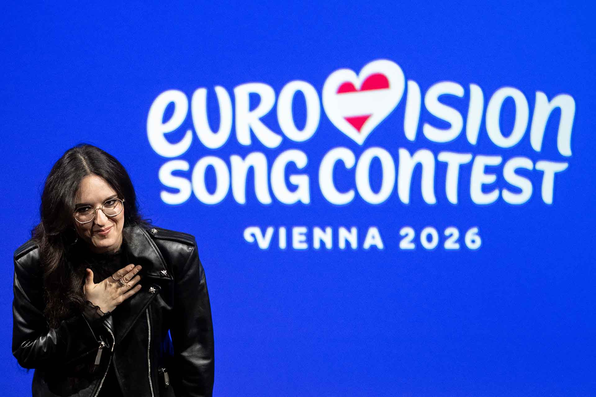 Die Schweizer Saengerin Veronica Fusaro praesentiert ihren Song "Alice" fuer den 70. "Eurovision Song Contest", am Mittwoch, 11. Maerz 2026 in Zuerich.